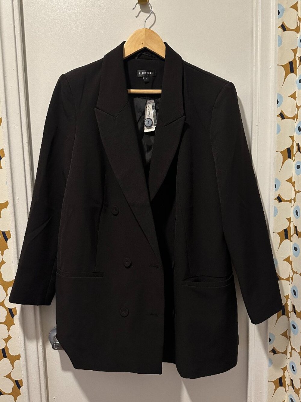 Black Double Breasted Blazer